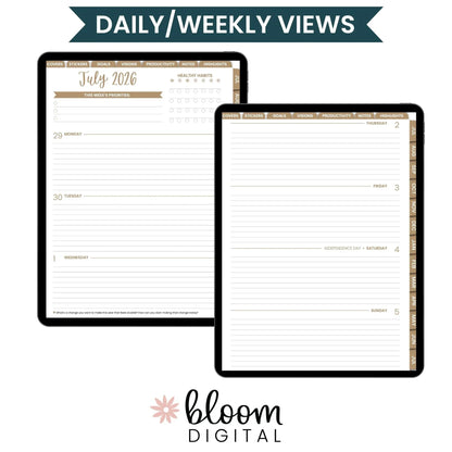 Classic Digital Planner | Dated 2026-2027